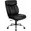 Flash Furniture HERCULES Series 350 lb. Capacity Big & Tall Black Leather Office Chair [GO-1235-BK-LEA-GG] width=