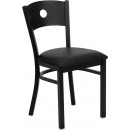 Flash Furniture HERCULES Series Black Circle Back Metal Restaurant Chair with Black Vinyl Seat [XU-DG-60119-CIR-BLKV-GG] width=