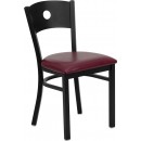 Flash Furniture HERCULES Series Black Circle Back Metal Restaurant Chair with Burgundy Vinyl Seat [XU-DG-60119-CIR-BURV-GG] width=
