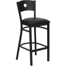 Flash Furniture HERCULES Series Black Circle Back Metal Restaurant Bar Stool with Black Vinyl Seat [XU-DG-60120-CIR-BAR-BLKV-GG] width=
