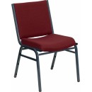 Flash Furniture HERCULES Series Heavy Duty, 3'' Thickly Padded, Burgundy Patterned Upholstered Stack Chair [XU-60153-BY-GG] width=