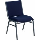 Flash Furniture HERCULES Series Heavy Duty, 3'' Thickly Padded, Navy Patterned Upholstered Stack Chair [XU-60153-NVY-GG] width=