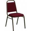 Flash Furniture HERCULES Series Trapezoidal Back Stacking Banquet Chair with Burgundy Fabric and 1.5'' Thick Seat - Gold Vein Frame [FD-BHF-2-BY-GG] width=
