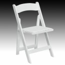 Flash Furniture HERCULES Series White Wood Folding Chair with Vinyl Padded Seat [XF-2901-WH-WOOD-GG] width=