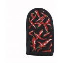 Winco HDH-6C Handle Holder with Chili Pepper Design 3-1/2" x 6-1/2" (1 Dozen) width=