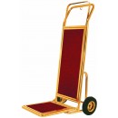 Aarco HT-2B Bellman's Hand Truck, Brass with Carpeted Bed width=
