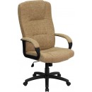 Flash Furniture High Back Beige Fabric Executive Office Chair [BT-9022-BGE-GG] width=