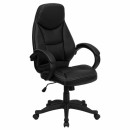 Flash Furniture High Back Black Leather Flash Furniture Contemporary Office Chair [H-HLC-0005-HIGH-1B-GG] width=