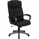 Flash Furniture High Back Black Leather Executive Office Chair [BT-9177-BK-GG] width=