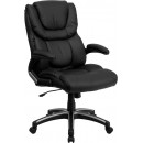 Flash Furniture High Back Black Leather Executive Office Chair [BT-9896H-GG] width=