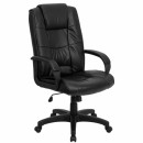 Flash Furniture High Back Black Leather Executive Office Chair [GO-5301B-BK-LEA-GG] width=