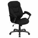 Flash Furniture High Back Black Microfiber Upholstered Flash Furniture Contemporary Office Chair [GO-725-BK-GG] width=