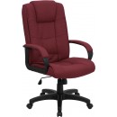Flash Furniture High Back Burgundy Fabric Executive Office Chair [GO-5301B-BY-GG] width=