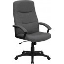Flash Furniture High Back Gray Fabric Executive Swivel Office Chair [BT-134A-GY-GG] width=