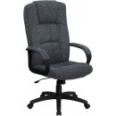 Flash Furniture High Back Gray Fabric Executive Office Chair [BT-9022-BK-GG] width=