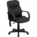 Flash Furniture High Back Flash Furniture Massaging  Black Leather Executive Office Chair [BT-2690P-GG] width=
