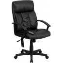 Flash Furniture High Back Flash Furniture Massaging  Black Leather Executive Office Chair [BT-9578P-GG] width=