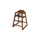 GET Enterprises HC-100W-P Commercial High Chair, Hardwood, Walnut, Palletized (32 Pieces) width=