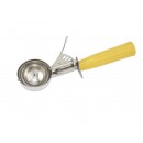 Winco ICD-20 Ice Cream Disher with Yellow Plastic Handle - Size 20 width=