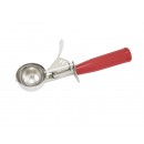 Winco ICD-24 Ice Cream Disher with Red Plastic Handle - Size 24 width=