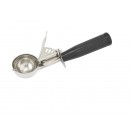 Winco ICD-30 Ice Cream Disher with Black Plastic Handle - Size 30 width=