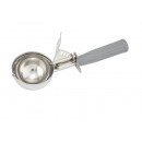 Winco ICD-8 Ice Cream Disher with Gray Plastic Handle - Size 8 width=