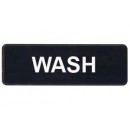 Winco SGN-318 Information Sign  ''Wash''  3" x 9" width=