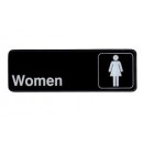Winco SGN-312 Information Sign  ''Women''  3" x 9" width=