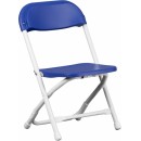 Flash Furniture Kids Blue Plastic Folding Chair [Y-KID-BL-GG] width=