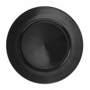10 Strawberry Street LABLK-24 Lacquer Round Black Charger Plate 13" (Case of 24) width=