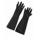 Winco NLG-1018 Black Natural Latex Gloves, Size 10 width=