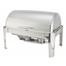 Winco 601 Madison Full Size Roll Top Chafer 8 Qt. width=