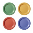 GET Enterprises NP-7-MIX Diamond Mardi Gras Narrow Rim Plate, 7-1/4"(4 Dozen) width=