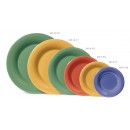 GET Enterprises WP-7-FG Diamond Mardi Gras Rainforest Green Wide Rim Plate, 7-1/2"(4 Dozen) width=