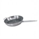 Winco SSFP-9 Master Cook Stainless Steel Fry Pan 9-1/2" width=