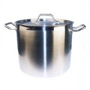 Winco SST-12 Stainless Steel Induction Stock Pot with Cover, 12 Qt. width=
