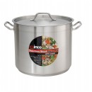 Winco SST-32 Stainless Steel Induction Stock Pot with Cover, 32 Qt. width=