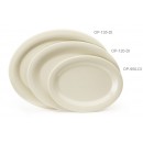 GET Enterprises OP-120-DI Diamond Ivory Oval Platter, 12"x 9"(1 Dozen) width=