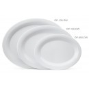 GET Enterprises OP-120-DW Diamond White Oval Platter, 12"x 9"(1 Dozen) width=