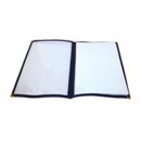 Winco PMCD-9B Blue Double Fold Menu Cover 9-1/2" x 12" width=