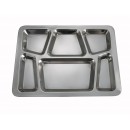 Winco SMT-2 6-Compartment Mess Tray, Style B width=