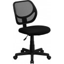 Flash Furniture Mid-Back Black Mesh Task Chair and Computer Chair [WA-3074-BK-GG] width=