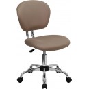 Flash Furniture Mid-Back Coffee Brown Mesh Task Chair with Chrome Base [H-2376-F-COF-GG] width=