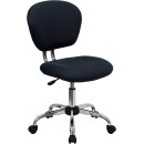 Flash Furniture Mid-Back Gray Mesh Task Chair with Chrome Base [H-2376-F-GY-GG] width=