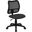 Flash Furniture Mid-Back Mesh Task Chair with Gray Fabric Seat [WL-A277-GY-GG] width=