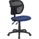Flash Furniture Mid-Back Mesh Task Chair with Navy Blue Fabric Seat [WL-A7671SYG-NVY-GG] width=