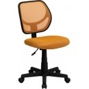 Flash Furniture Mid-Back Orange Mesh Task Chair and Computer Chair [WA-3074-OR-GG] width=