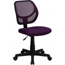 Flash Furniture Mid-Back Purple Mesh Task Chair and Computer Chair [WA-3074-PUR-GG] width=