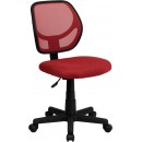 Flash Furniture Mid-Back Red Mesh Task Chair and Computer Chair [WA-3074-RD-GG] width=