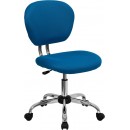 Flash Furniture Mid-Back Turquoise Mesh Task Chair with Chrome Base [H-2376-F-TUR-GG] width=